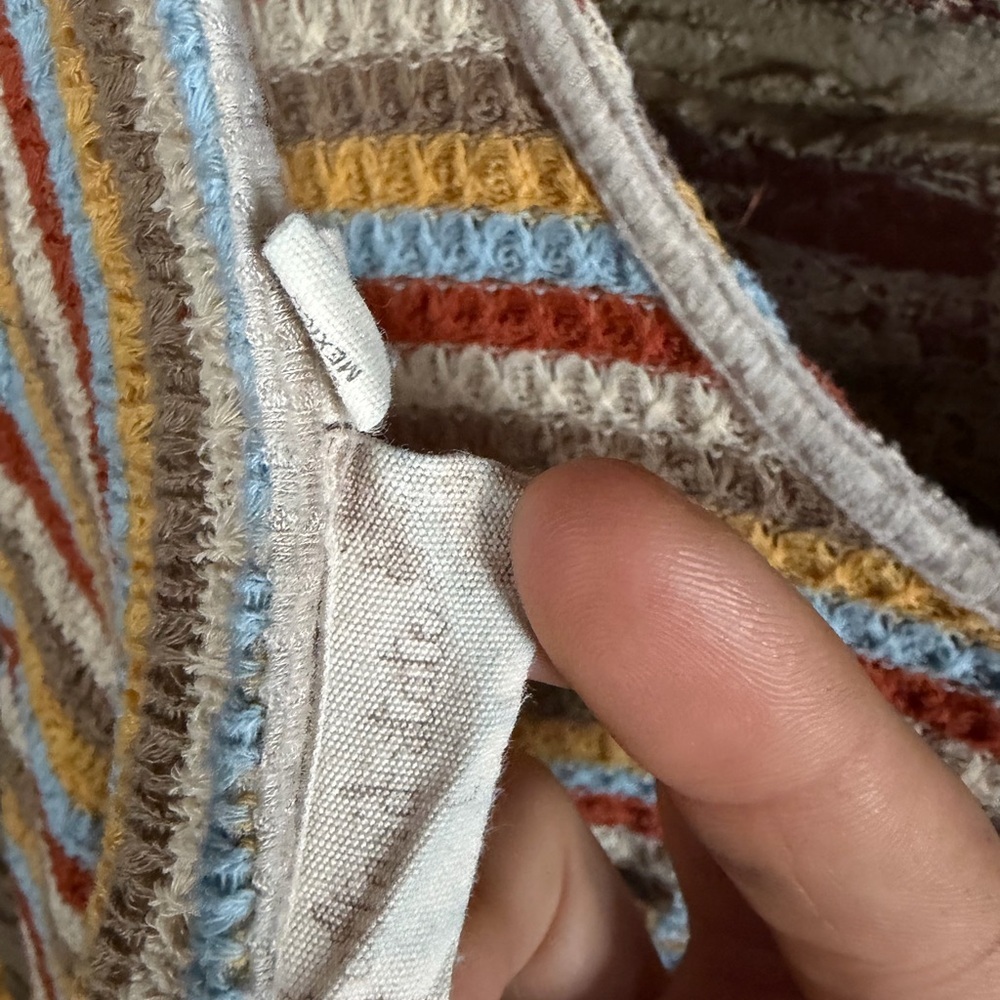 Altar’d State Striped Knit Tank Top Twist Back Boho Multicolor Festival Summer L - Picture 3 of 3
